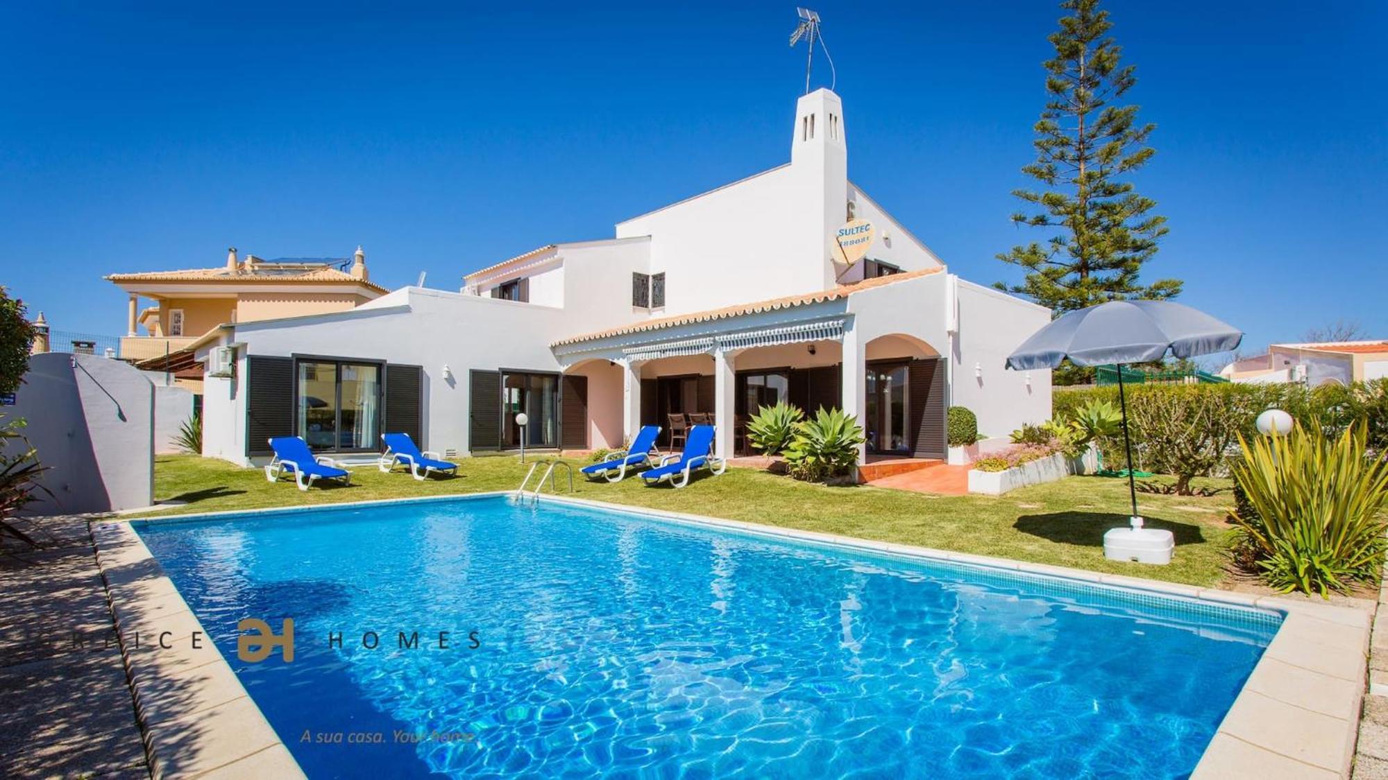 Greice Homes-650 Meters From The Beach, 4 Bedrooms Villa For Holidays In Vilamoura-Quarteira Exteriér fotografie